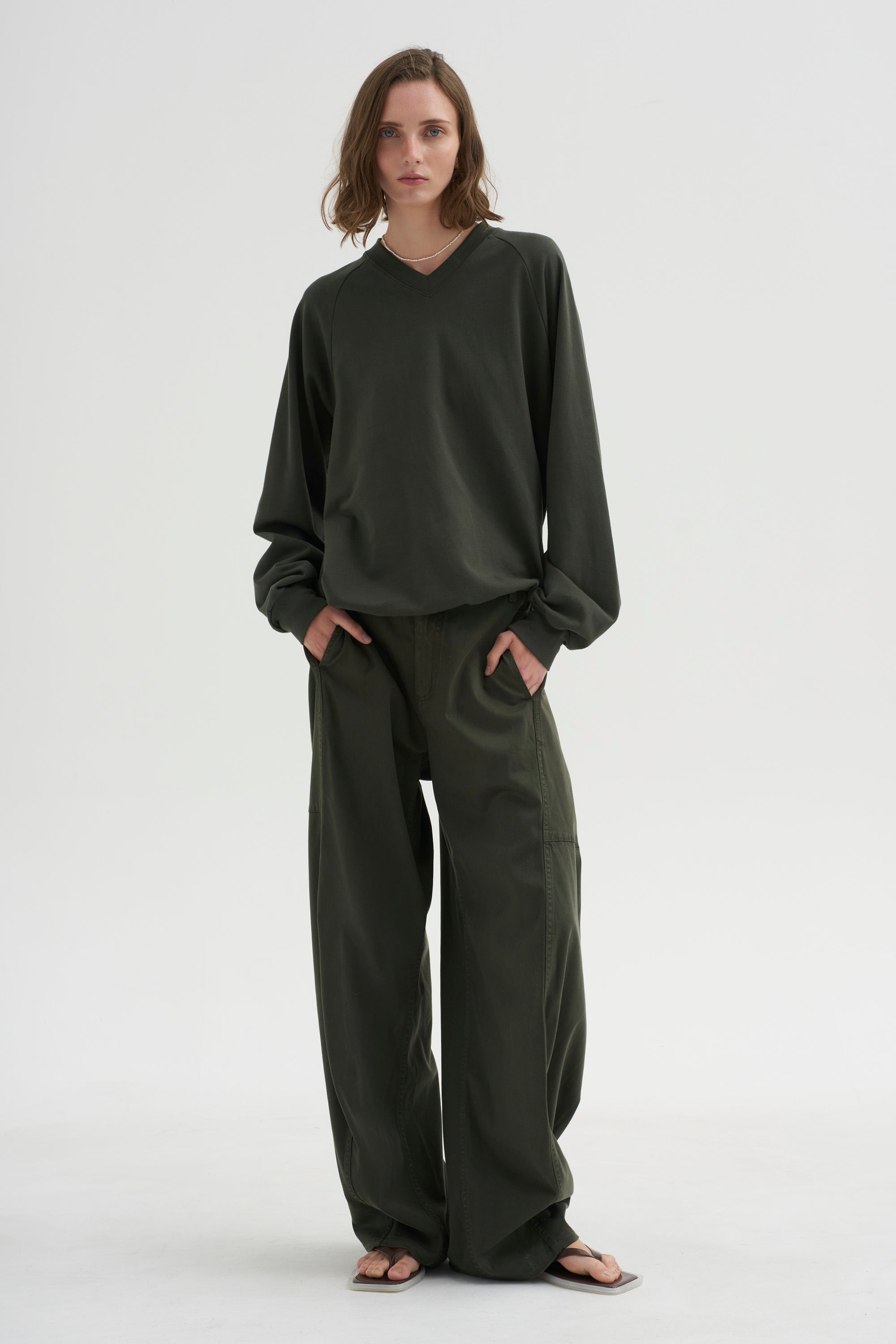 PRE-ORDER • Perfect T Vintage Sweatshirt, Army Green