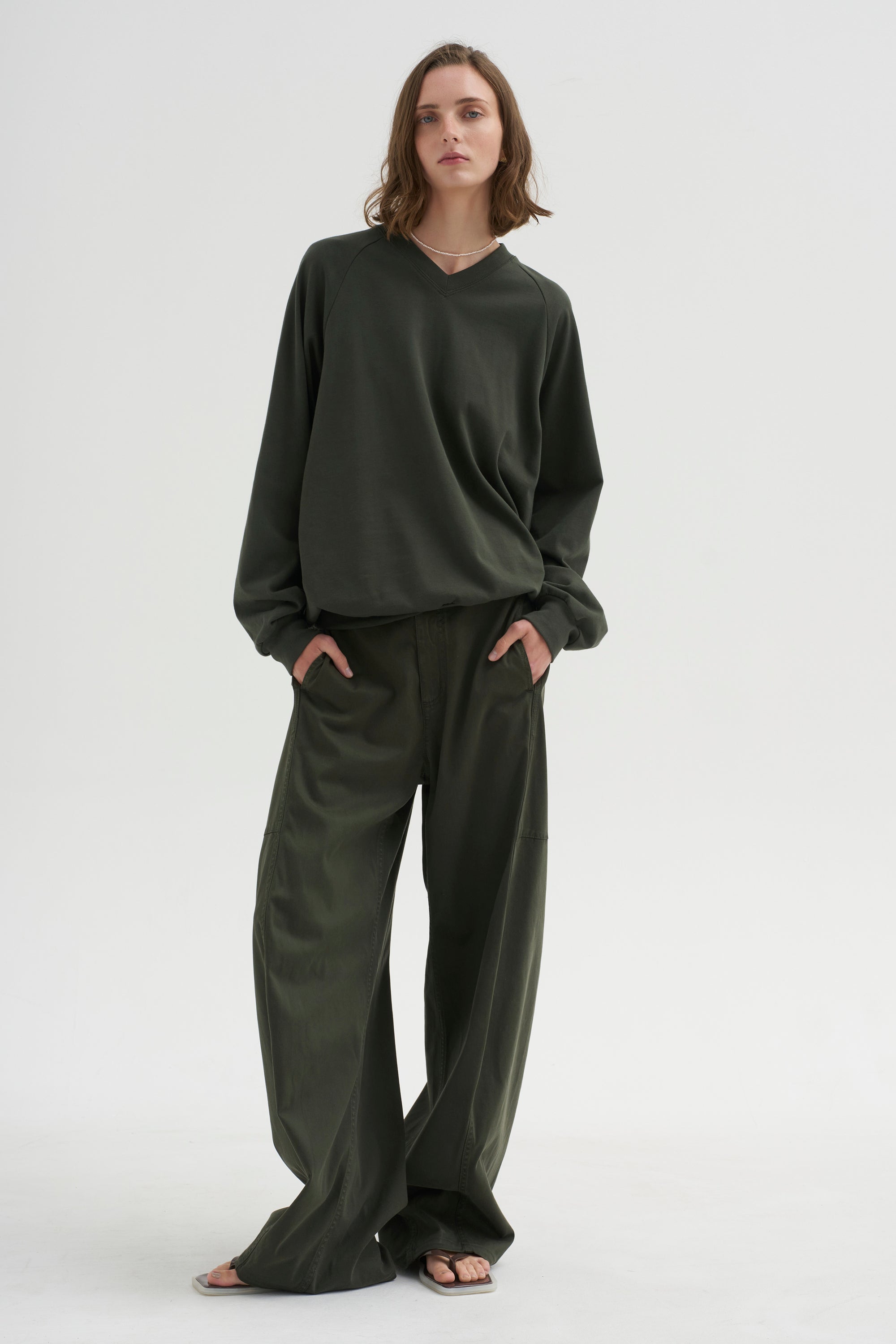 PRE-ORDER • Perfect T Vintage Sweatshirt, Army Green