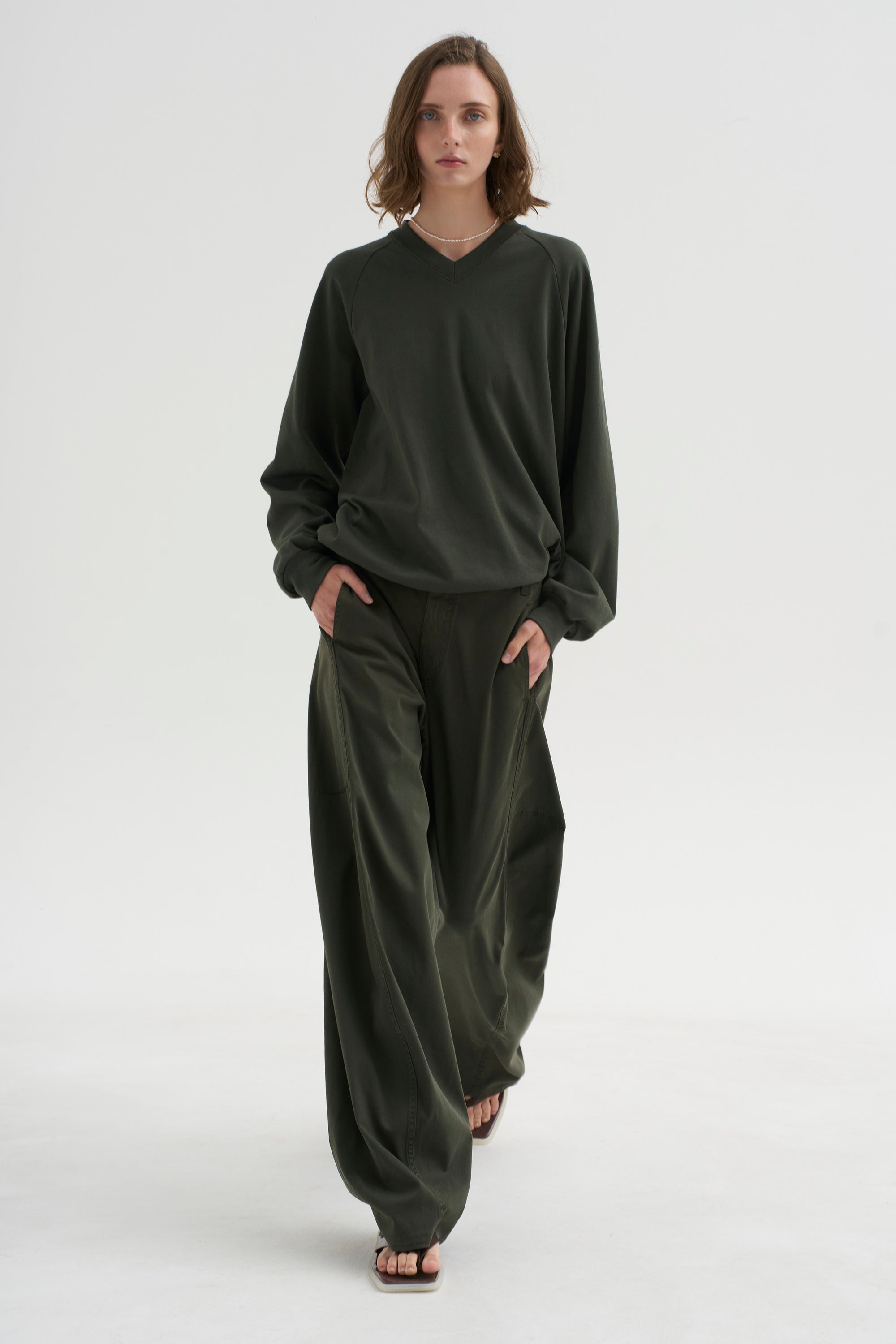 PRE-ORDER • Perfect T Vintage Sweatshirt, Army Green