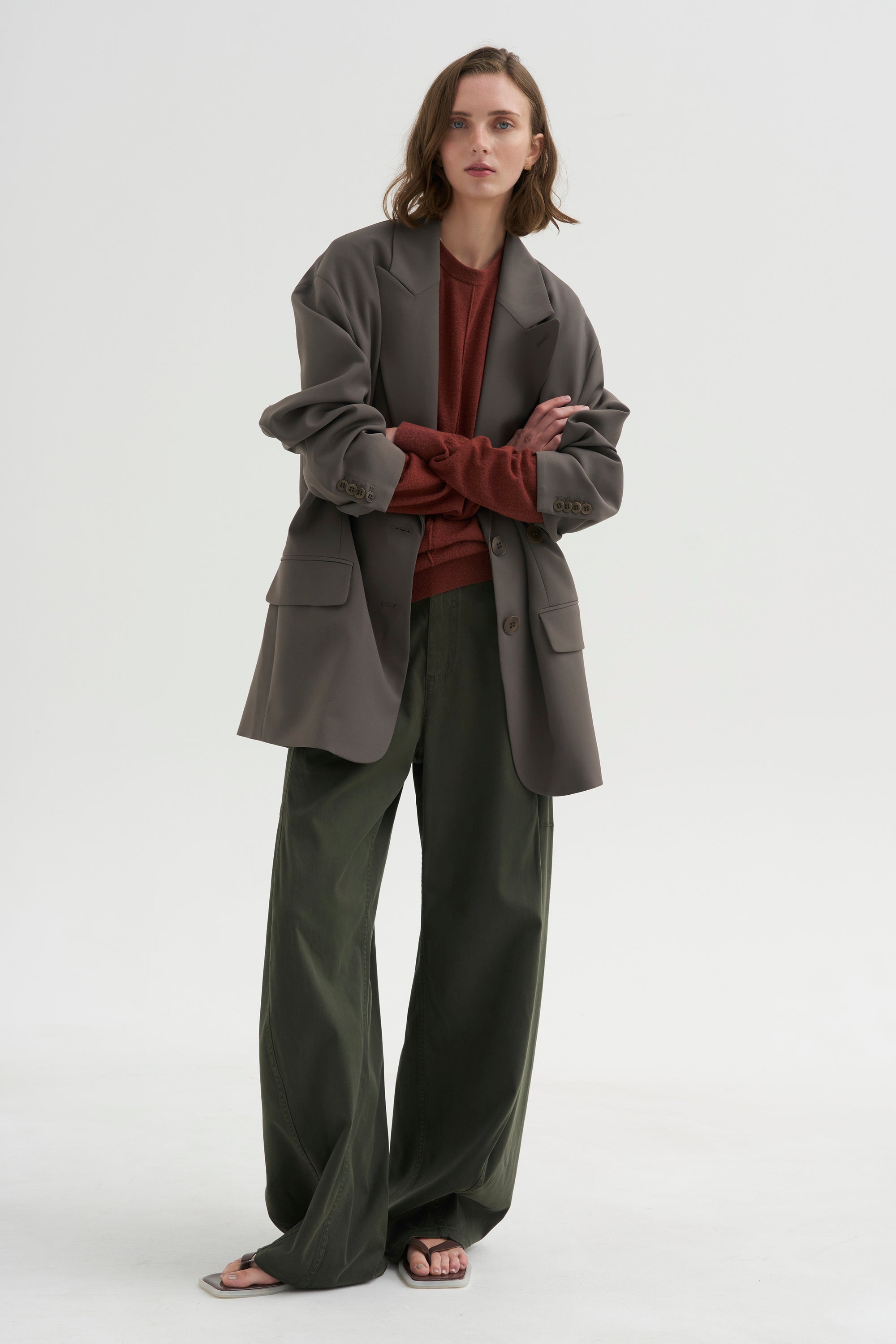 PRE-ORDER • Reactive Garment Dyed Stretch Twill Sid Pant - Regular, Army Green