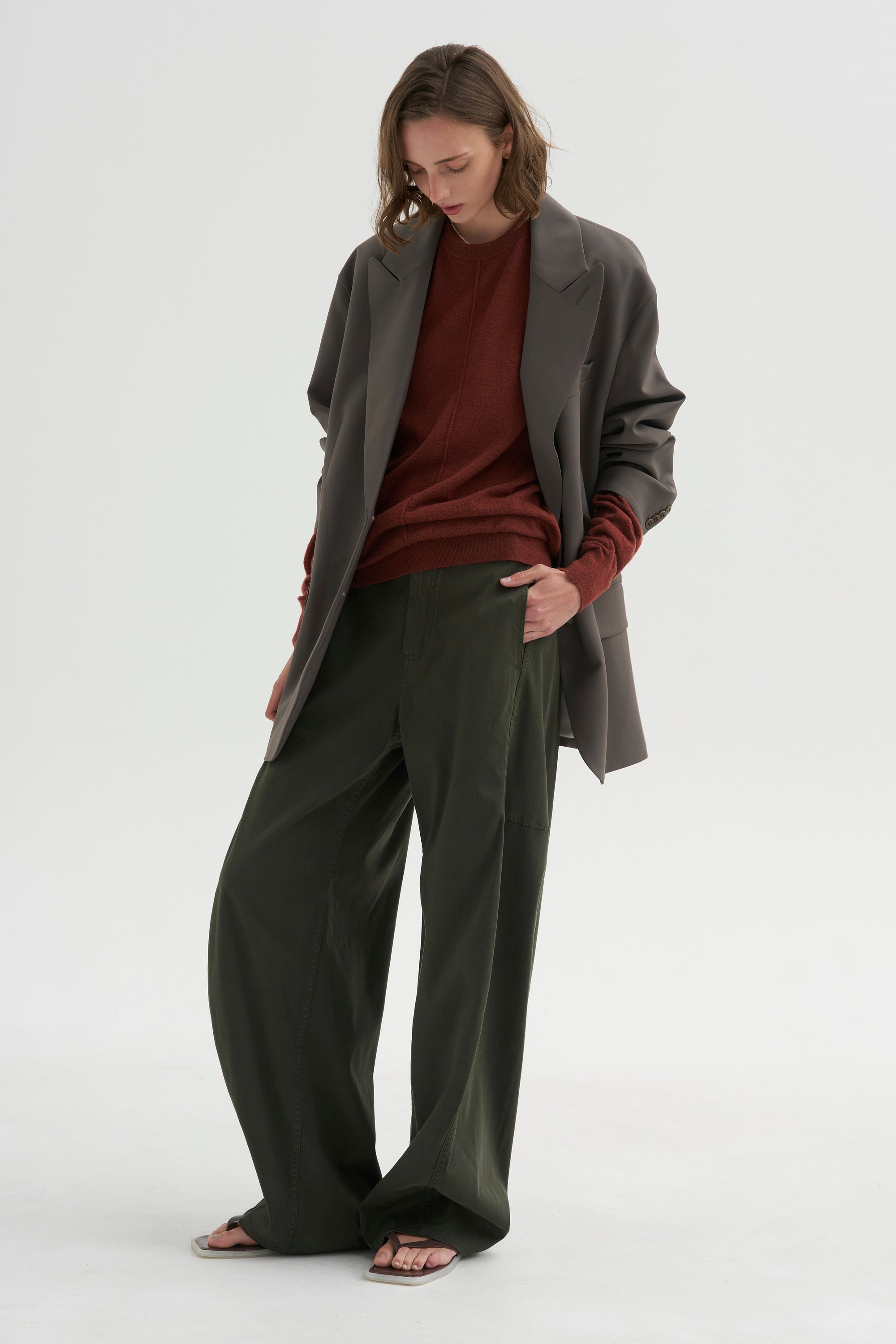PRE-ORDER • Reactive Garment Dyed Stretch Twill Sid Pant - Regular, Army Green