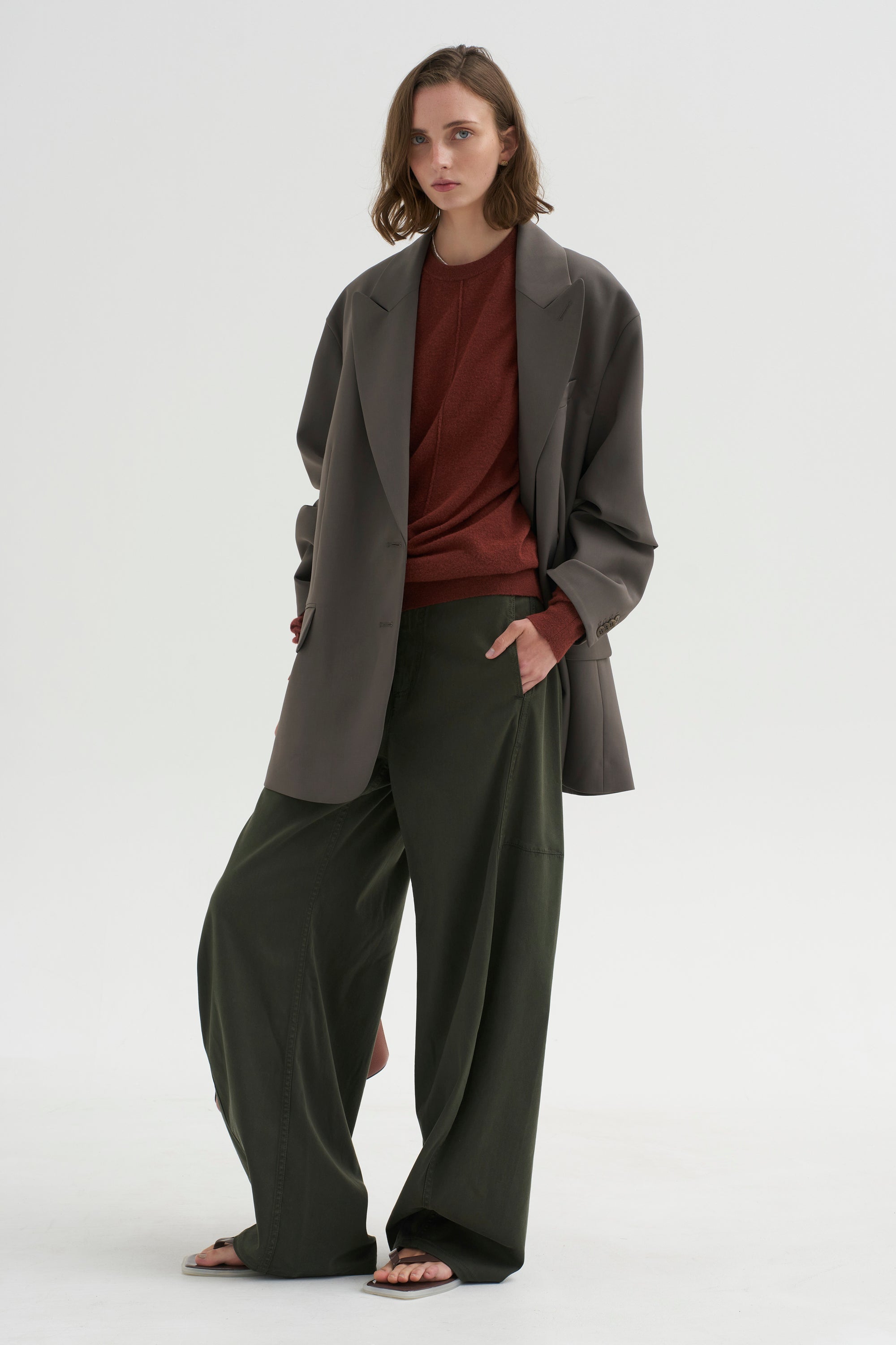 PRE-ORDER • Reactive Garment Dyed Stretch Twill Sid Pant - Regular, Army Green