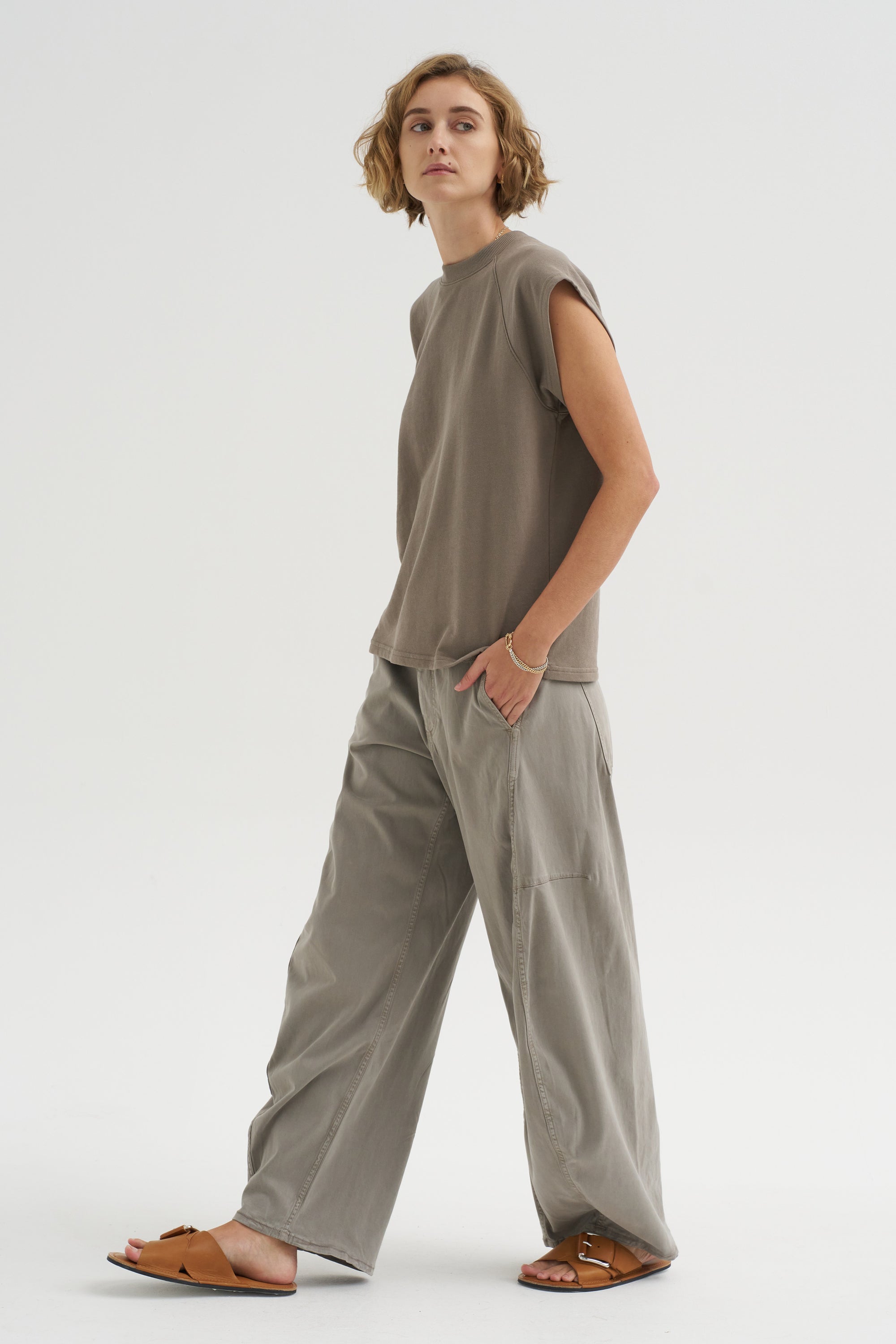 Reactive Vintage Garment Dyed Stretch Twill Sid Pant - Regular, Pewter