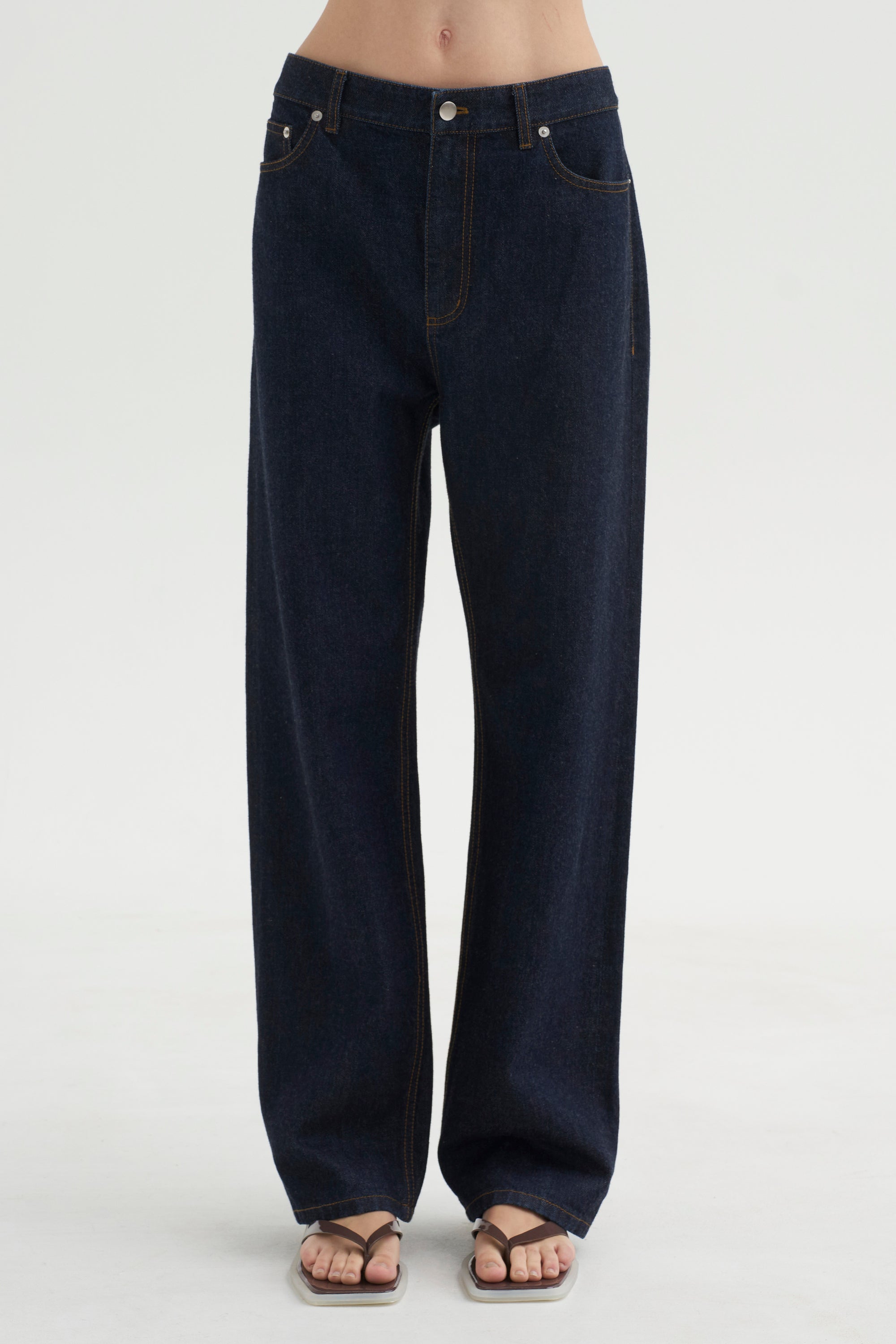 PRE-ORDER • Selvedge Denim 5 Pocket Alec Jean, Dark Denim