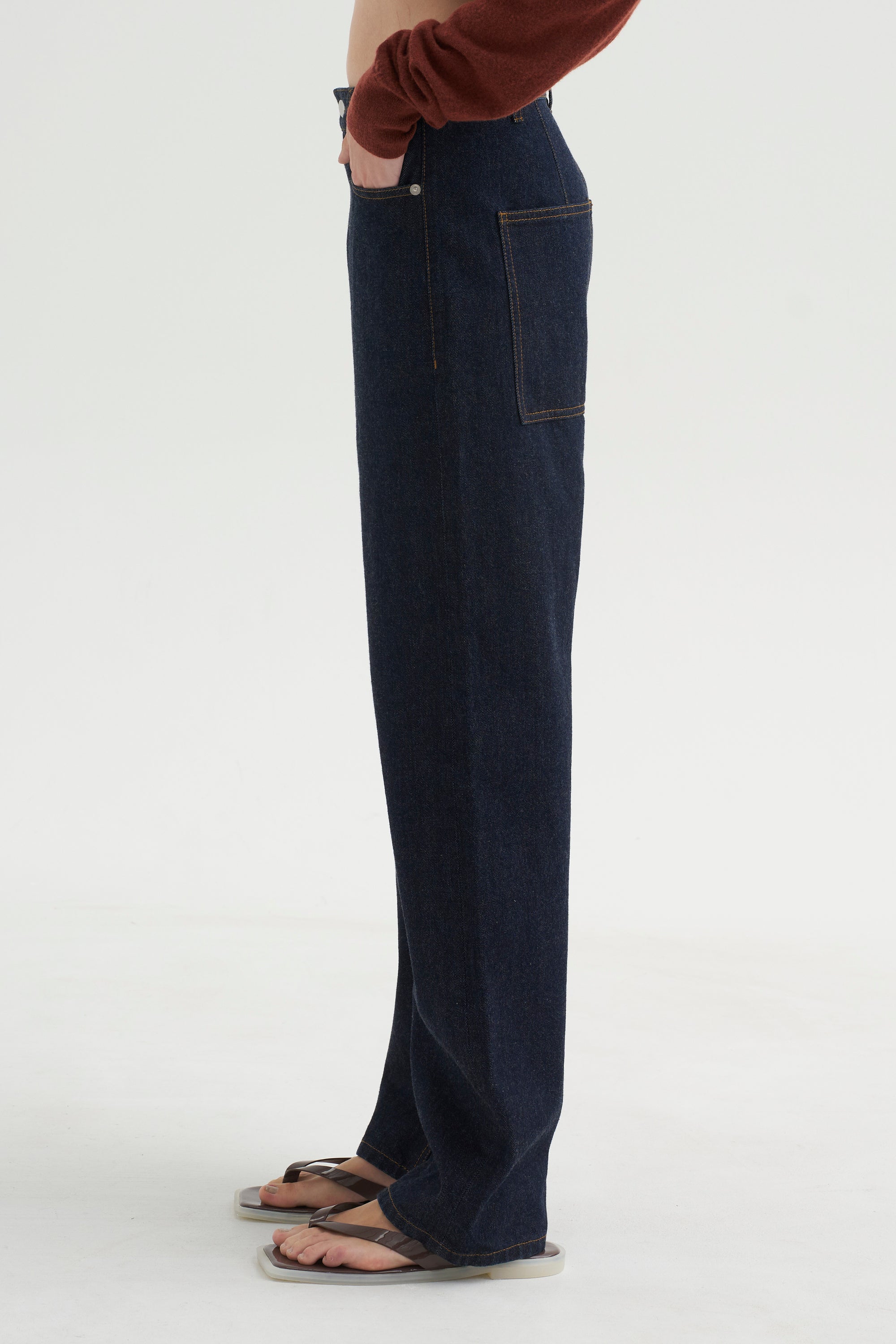 PRE-ORDER • Selvedge Denim 5 Pocket Alec Jean, Dark Denim