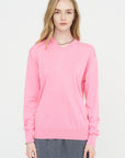 Super Fine Gauge Perfect V-Neck Men's Pullover, Bubble Gum Pink