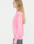 Super Fine Gauge Perfect V-Neck Men's Pullover, Bubble Gum Pink
