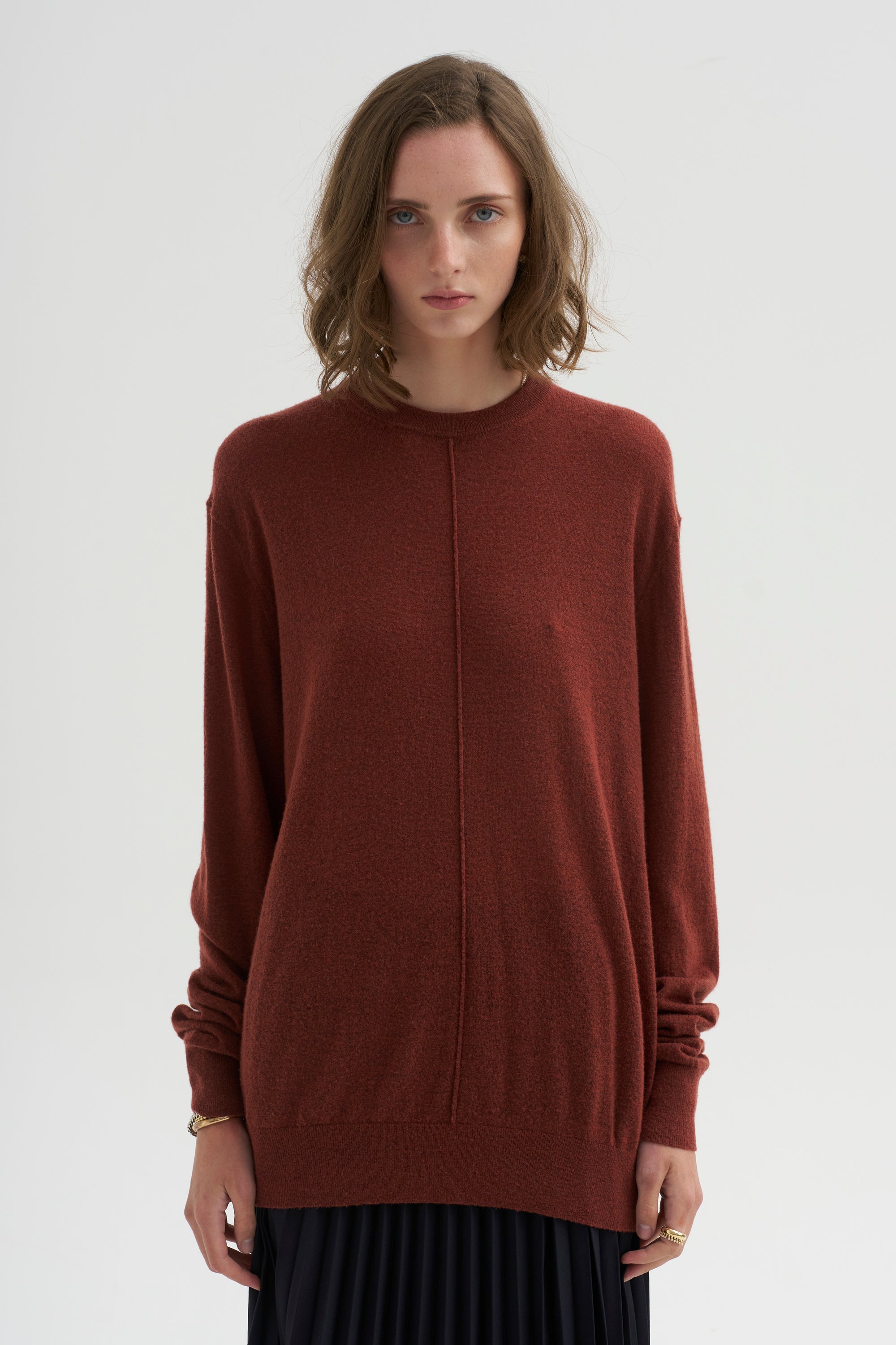 PRE-ORDER • Skinlike Mercerized Wool Crewneck Pullover