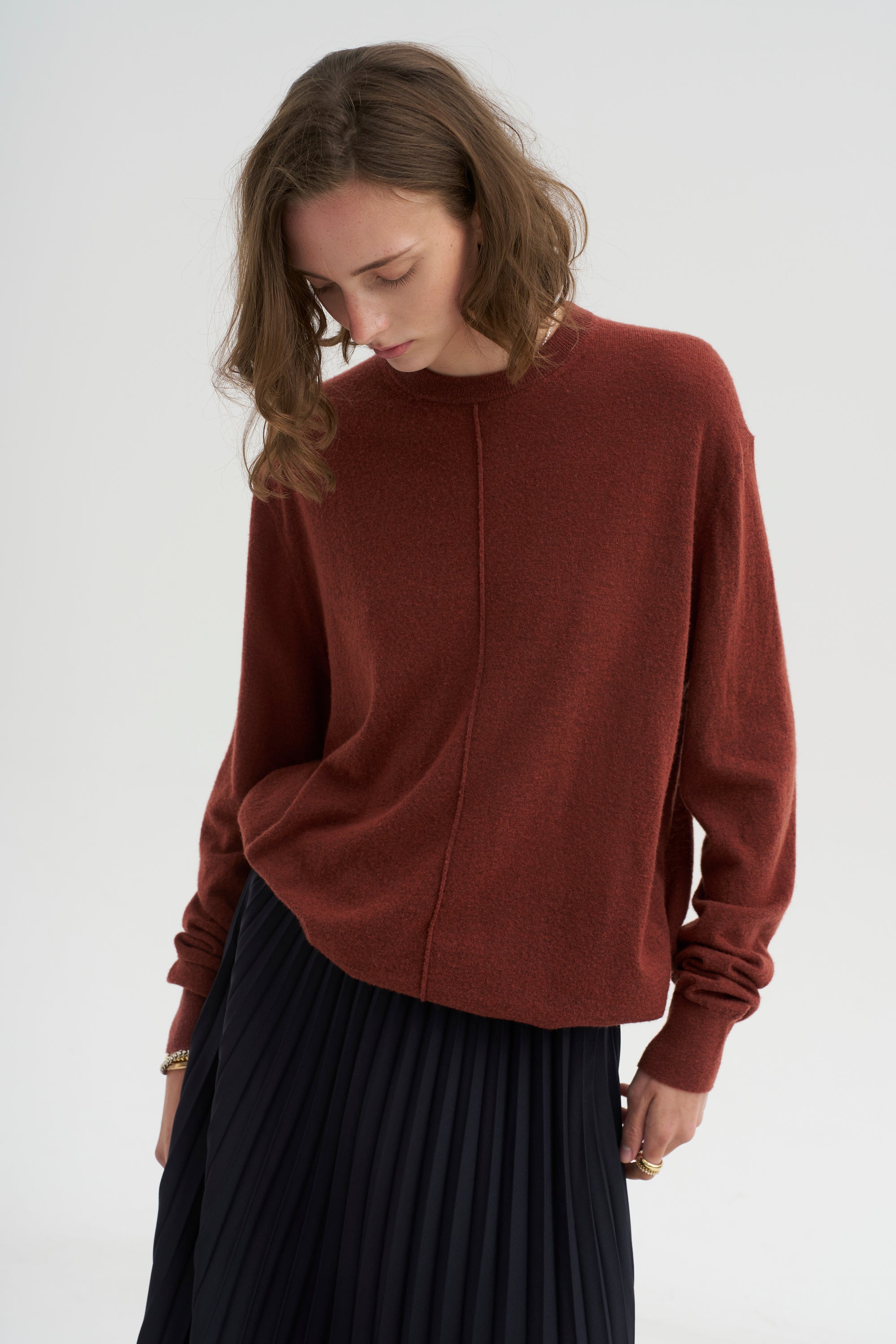 PRE-ORDER • Skinlike Mercerized Wool Crewneck Pullover