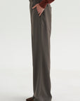 PRE-ORDER • Tropical Wool Charles Trouser - Regular, Dark Stone