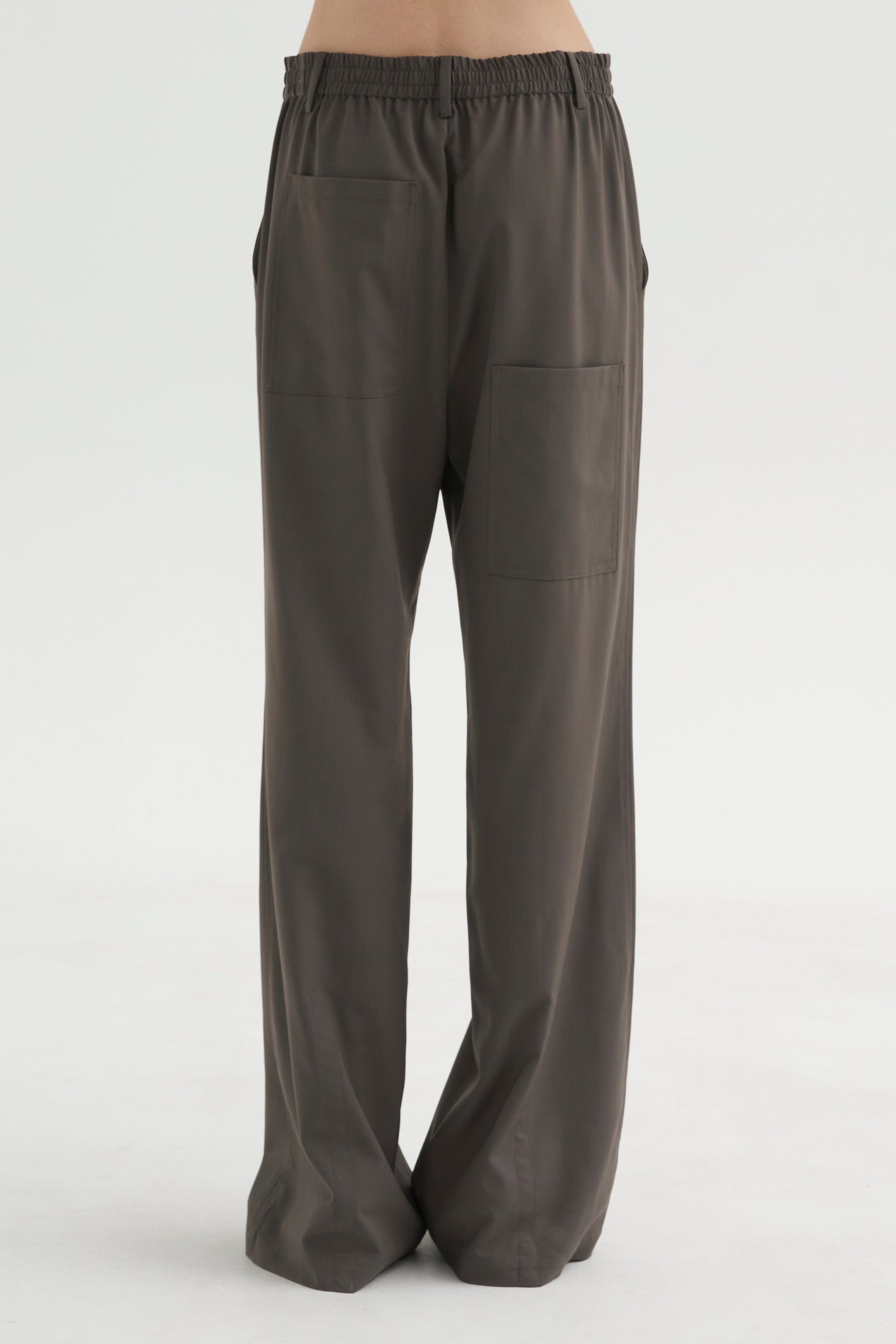 PRE-ORDER • Tropical Wool Charles Trouser - Regular, Dark Stone