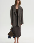 PRE-ORDER • Tropical Wool Liam Blazer, Dark Stone