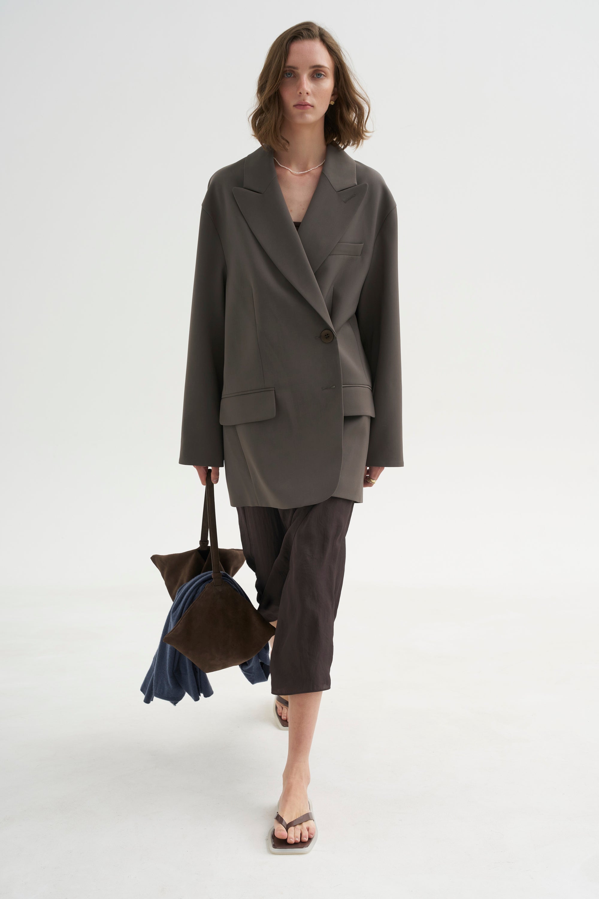 PRE-ORDER • Tropical Wool Liam Blazer, Dark Stone