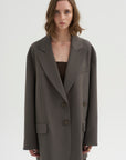 PRE-ORDER • Tropical Wool Liam Blazer, Dark Stone