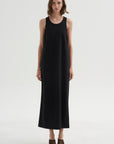 PRE-ORDER • Compact Ultra Stretch Knit Sleeveless Dress, Black