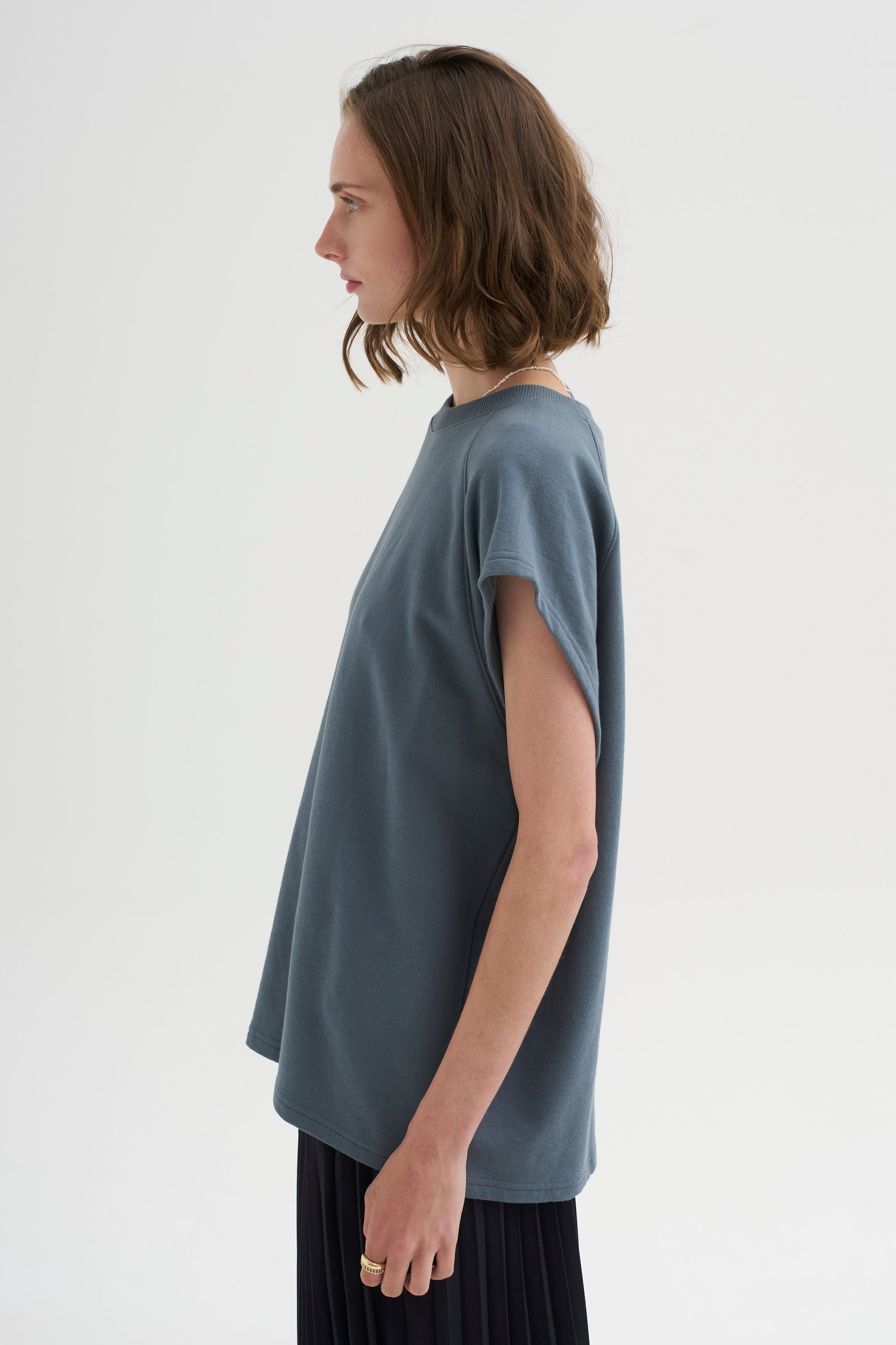 PRE-ORDER • Light Weight Sweatshirting Sleeveless Easy Top