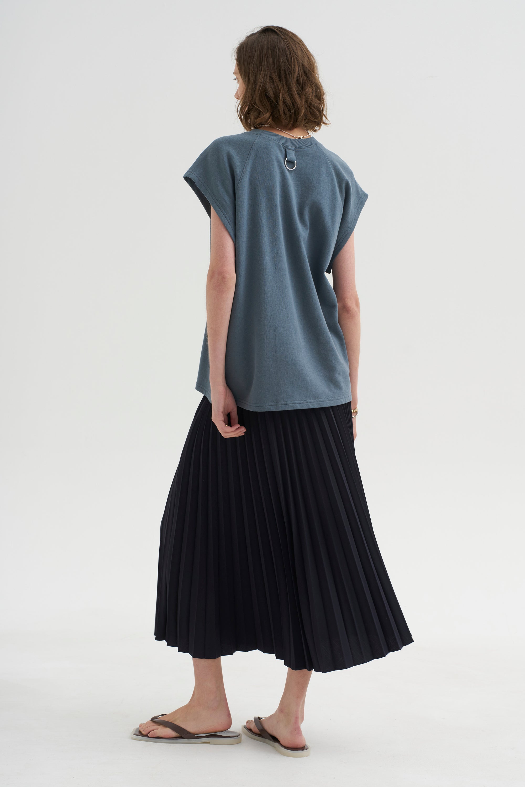 PRE-ORDER • Light Weight Sweatshirting Sleeveless Easy Top