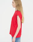 Light Weight Sweatshirting Sleeveless Easy Top