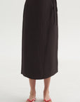 Summer Slip Wrap Skirt, Brown