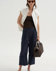 Ribbed Sweater Tube Top, Hickory Brown