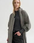 Feather Weight Ribbed Crewneck, Charcoal