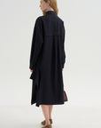 Shirtdress Tropical Wool, Navy