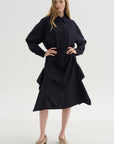 Shirtdress Tropical Wool, Navy