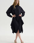 Shirtdress Tropical Wool, Navy