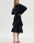 Shirtdress Tropical Wool, Navy