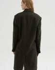 Wool Tailored Men's Midi Coat, Loden