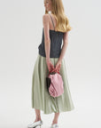 Feather Weight Pleated Pull On Skirt
