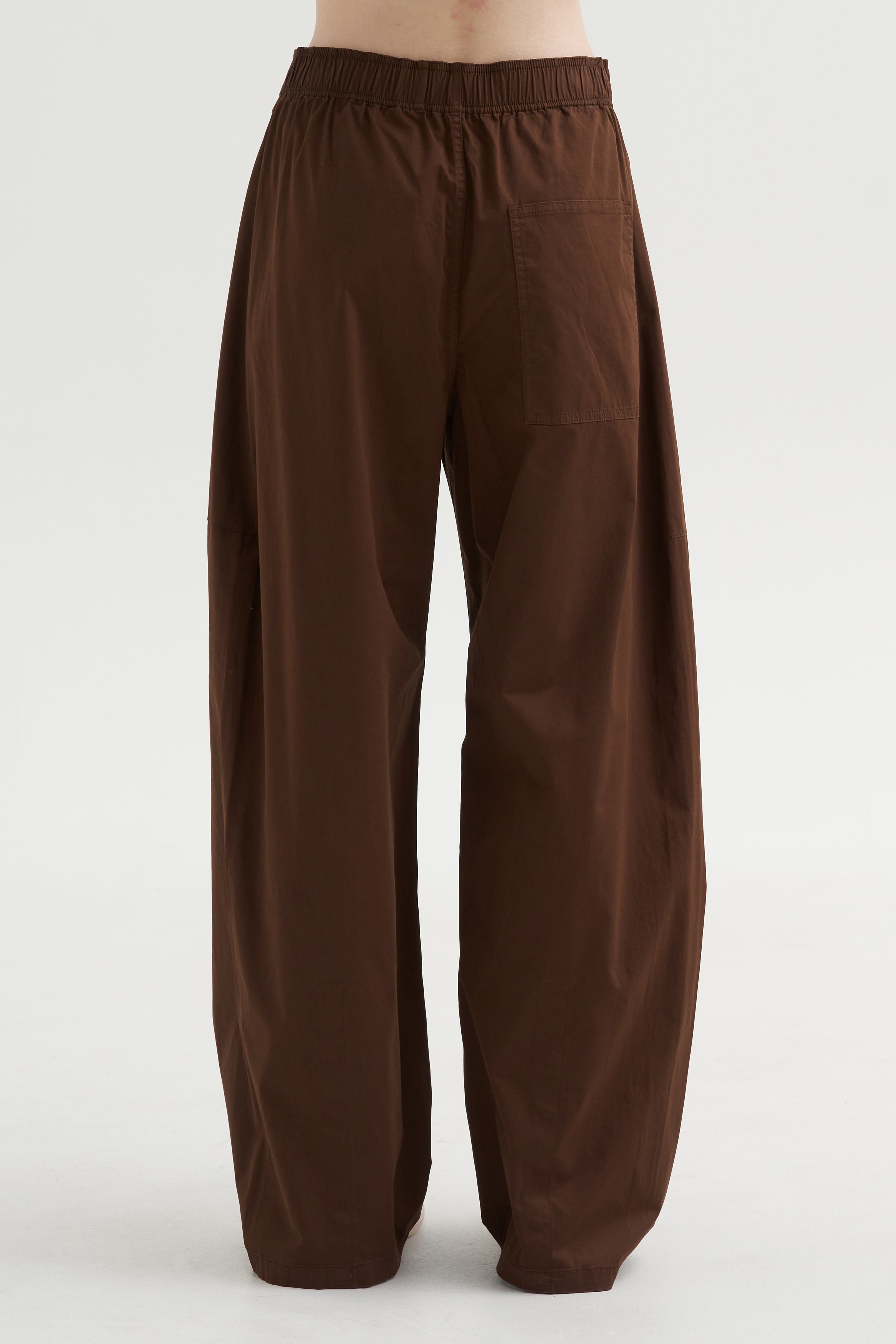 Garment Dyed Silky Cotton Winslow Pull On Pant, Brown – Kick Pleat
