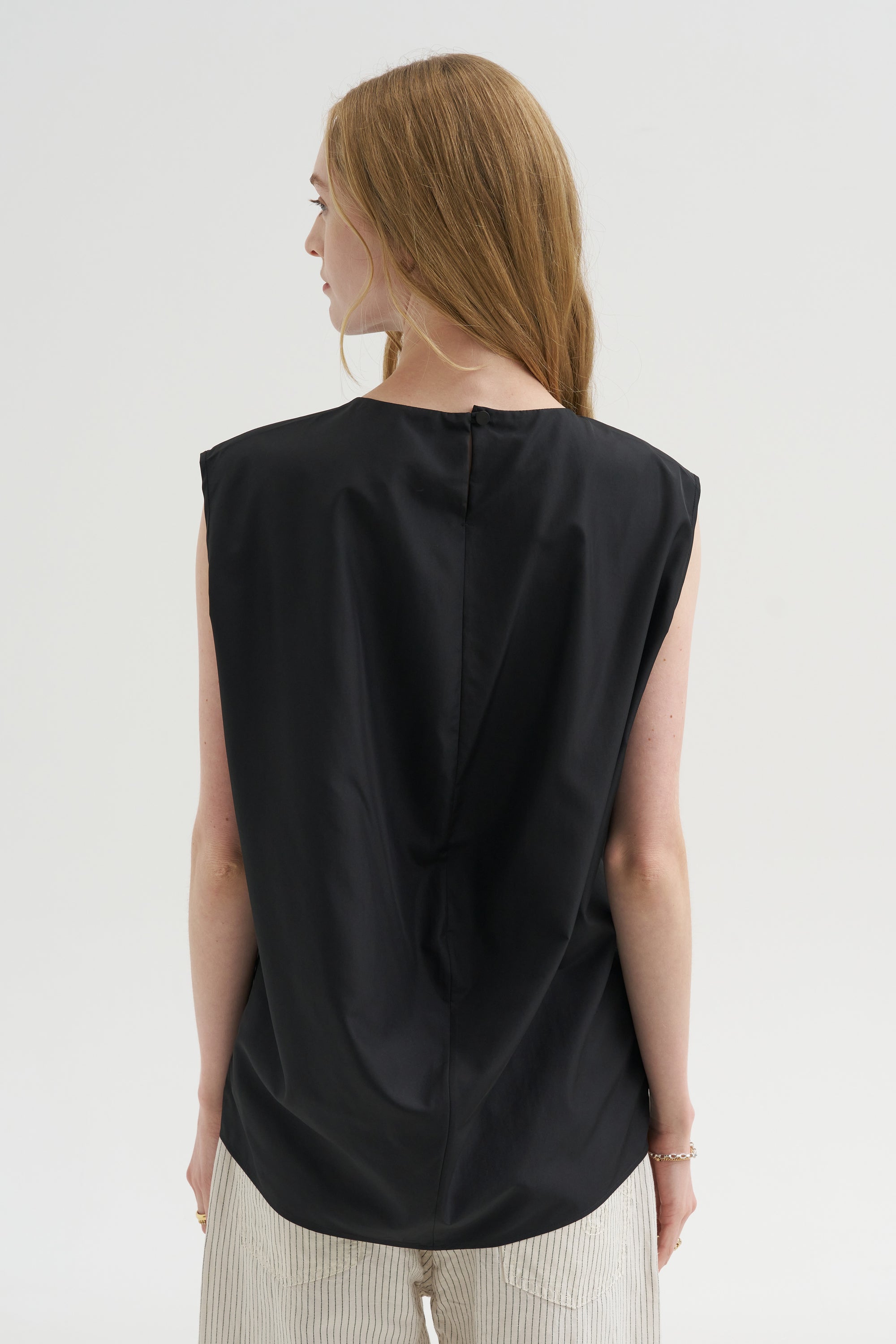 Summer Nylon Sleeveless Cocoon Top