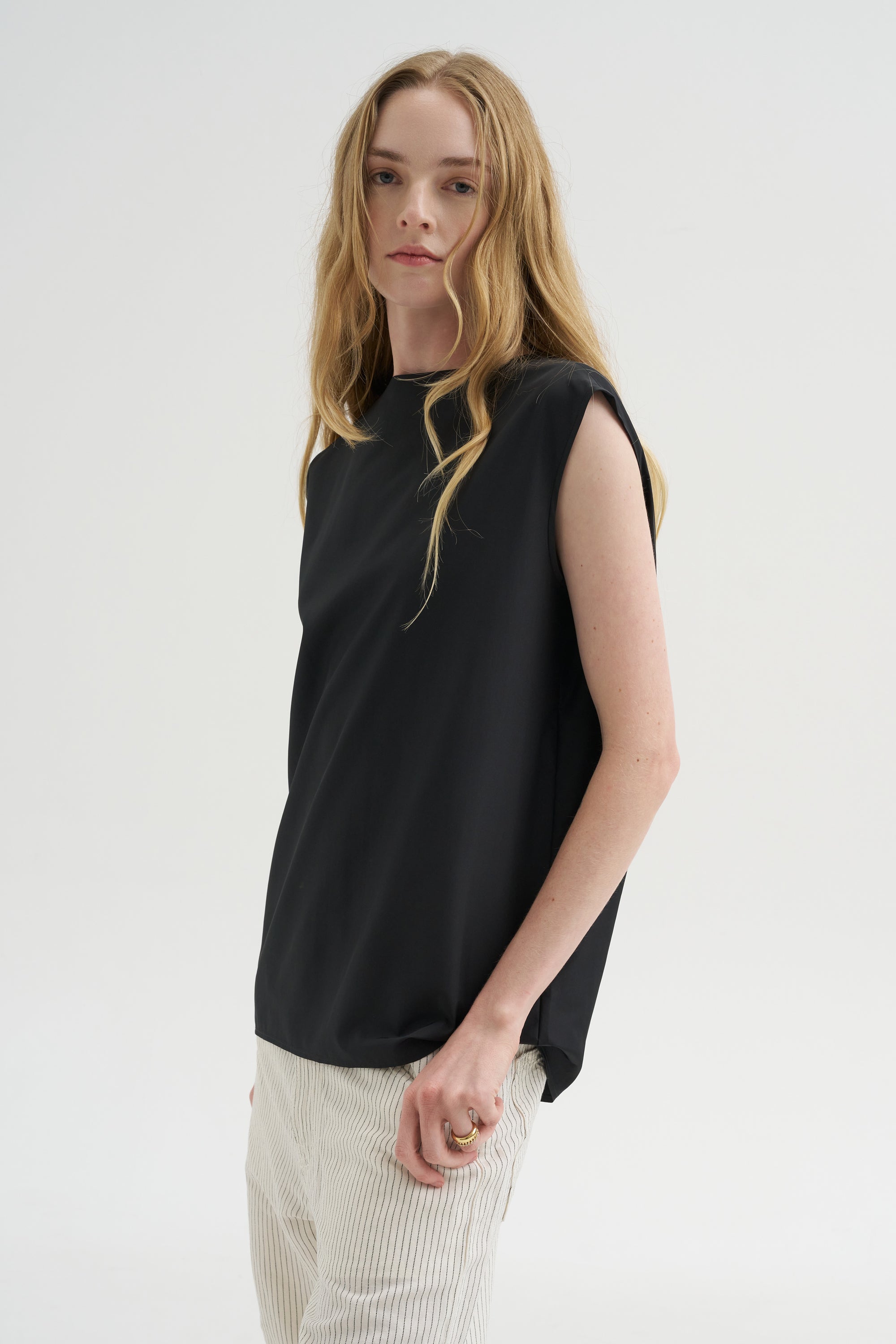 Summer Nylon Sleeveless Cocoon Top