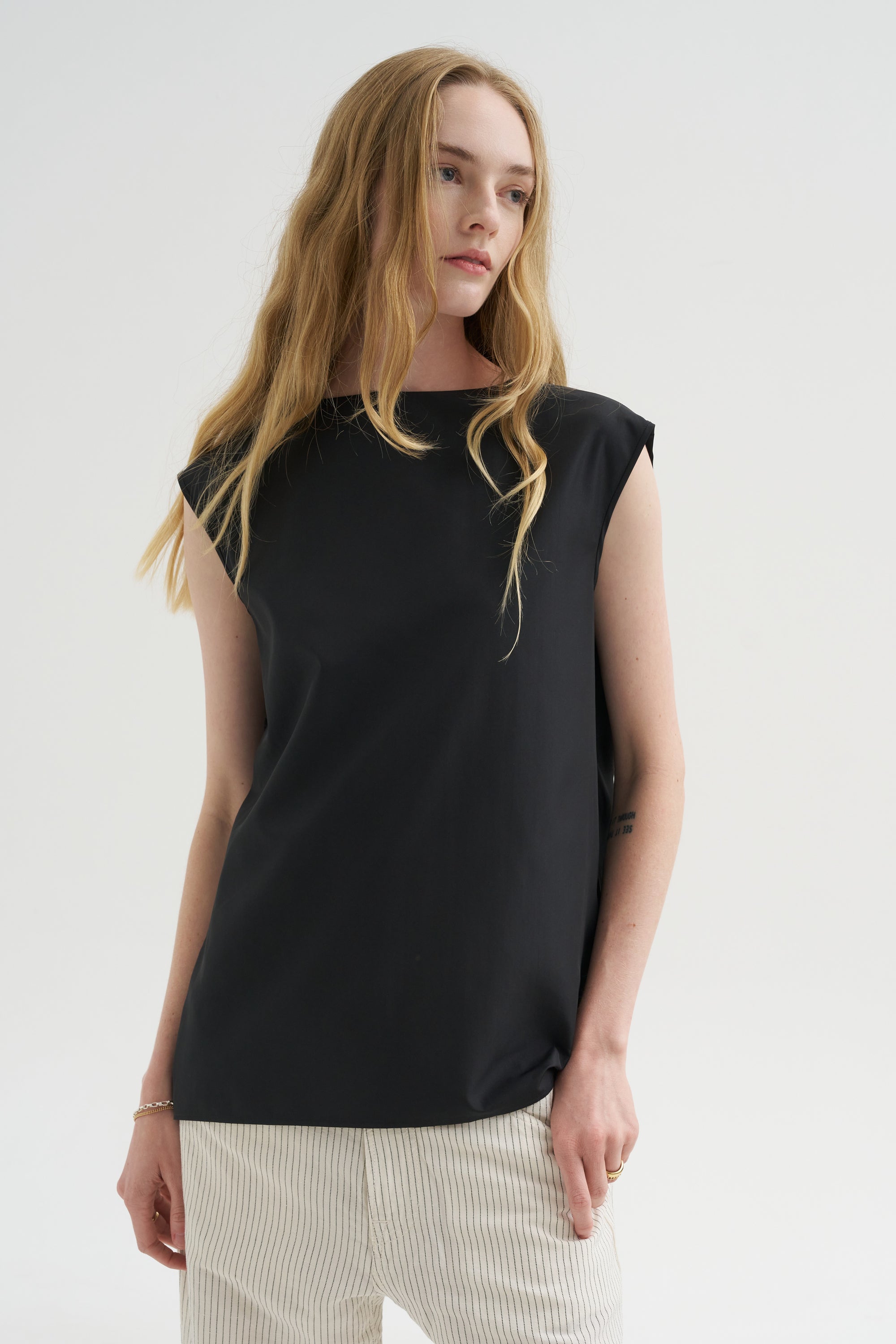 Summer Nylon Sleeveless Cocoon Top