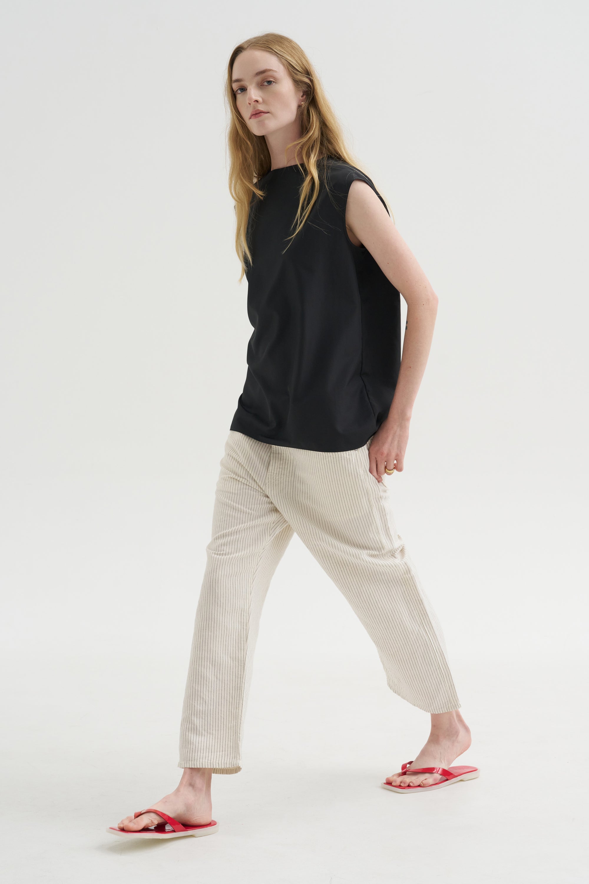 Summer Nylon Sleeveless Cocoon Top