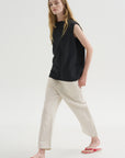 Summer Nylon Sleeveless Cocoon Top