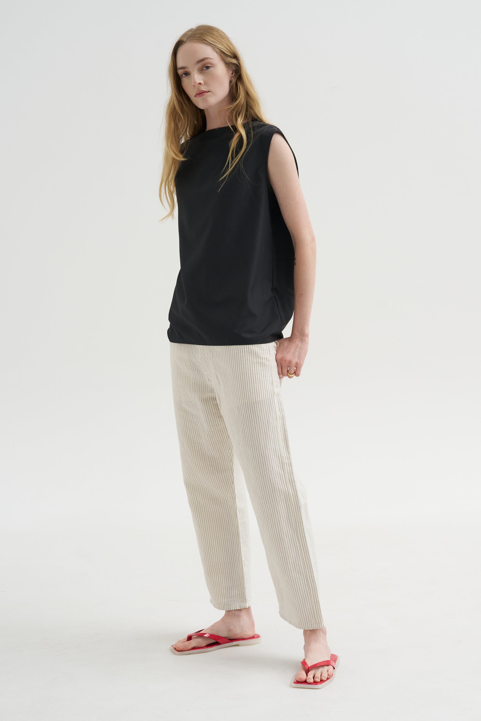 Summer Nylon Sleeveless Cocoon Top