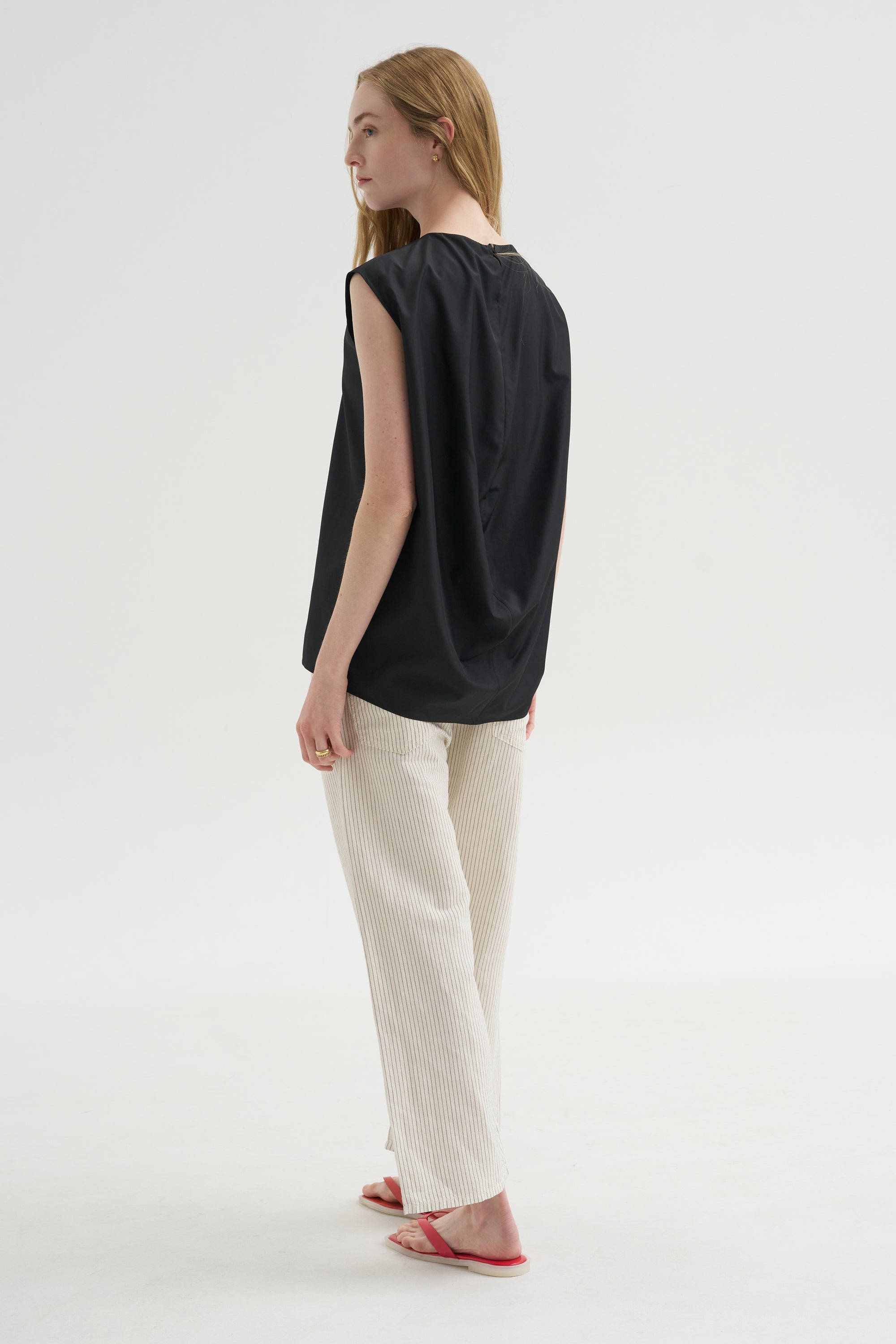 Summer Nylon Sleeveless Cocoon Top