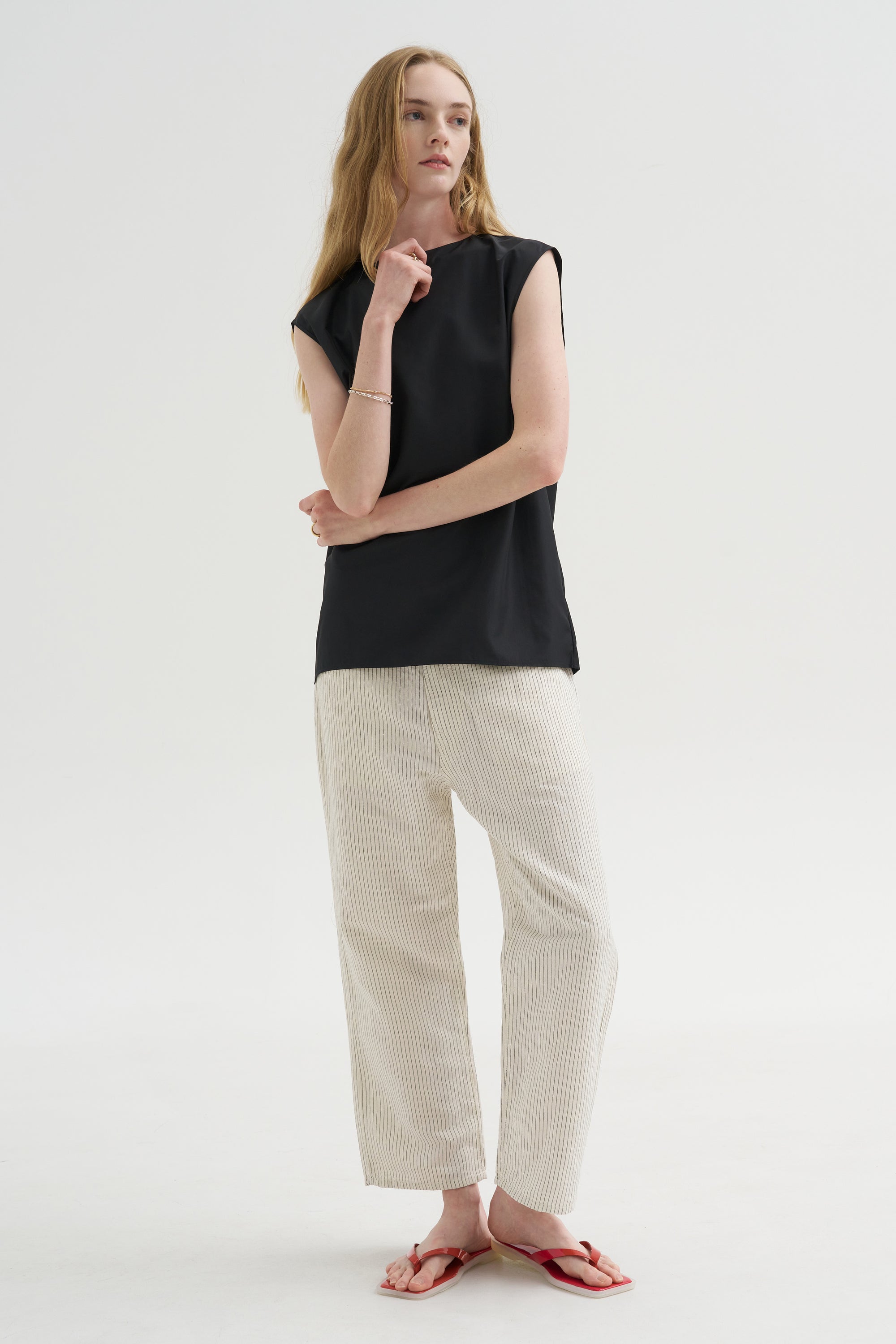 Summer Nylon Sleeveless Cocoon Top
