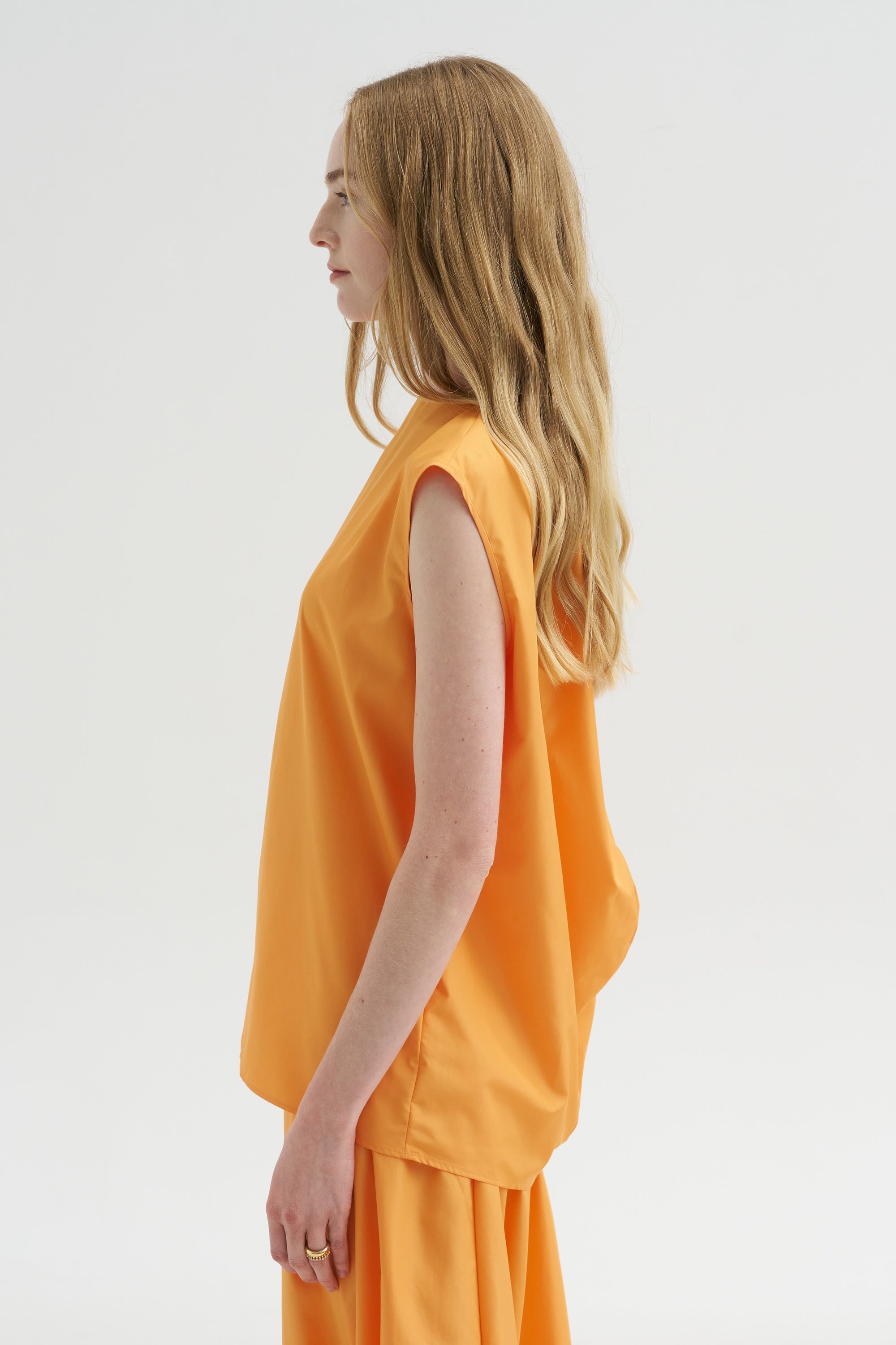 Summer Nylon Sleeveless Cocoon Top