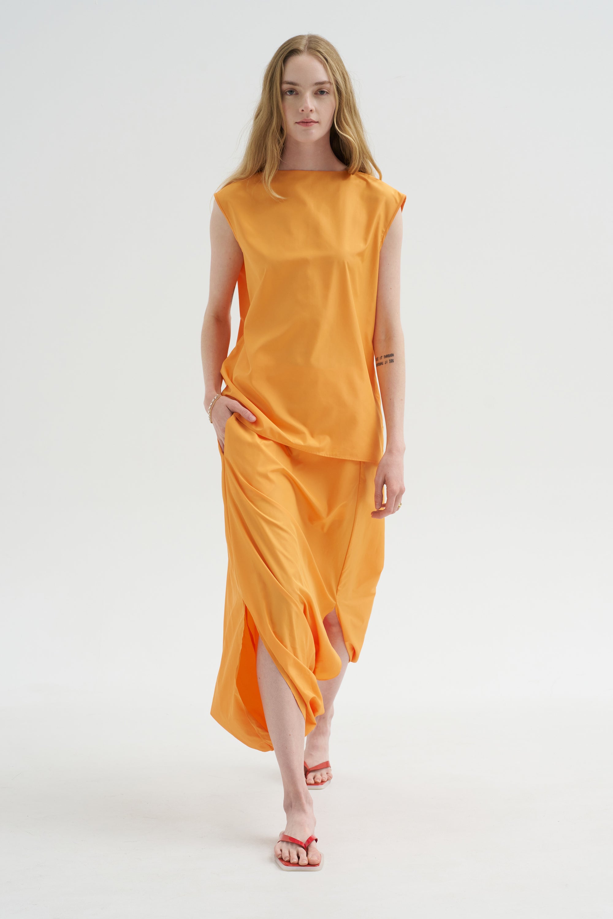 Summer Nylon Sleeveless Cocoon Top