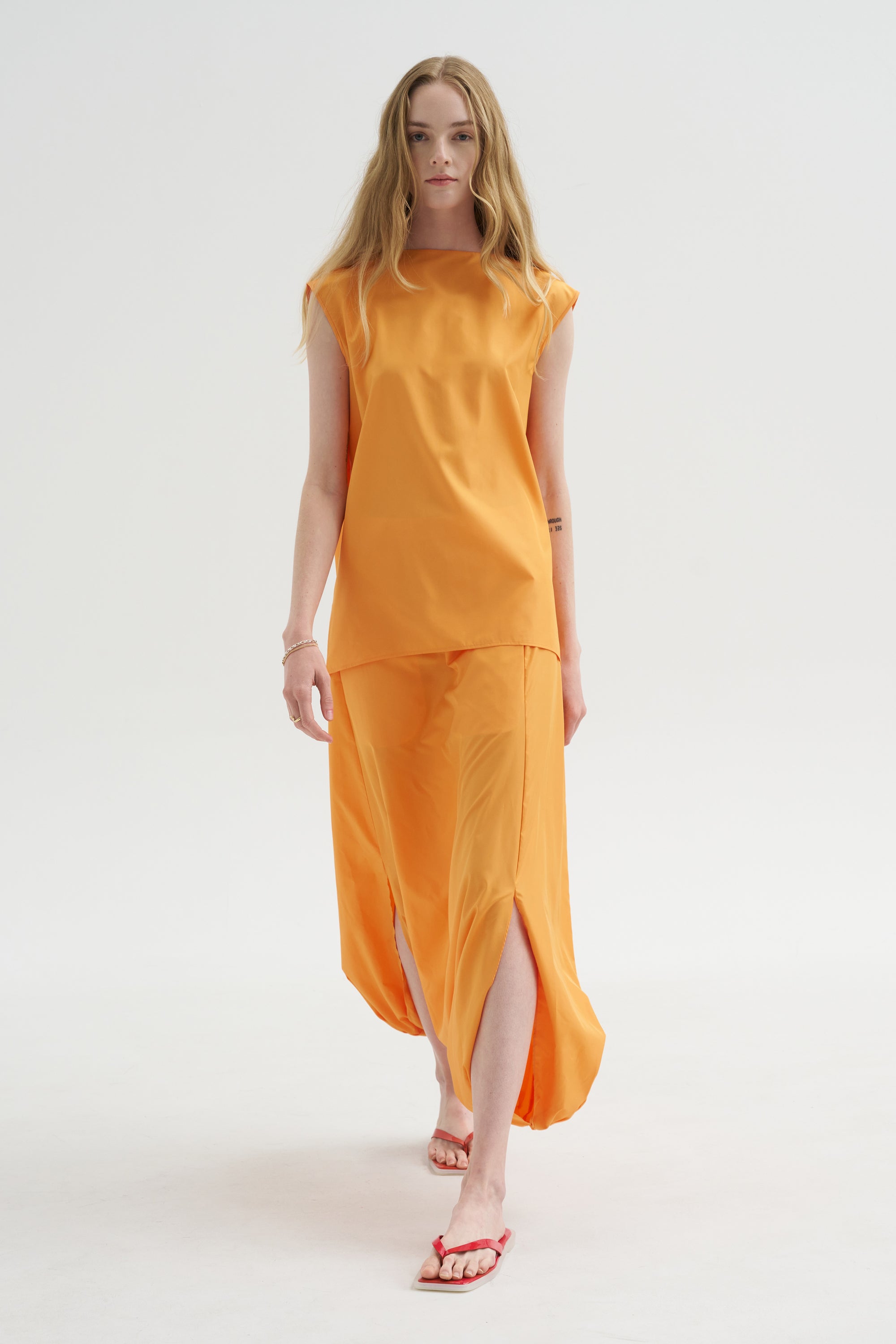 Summer Nylon Sleeveless Cocoon Top