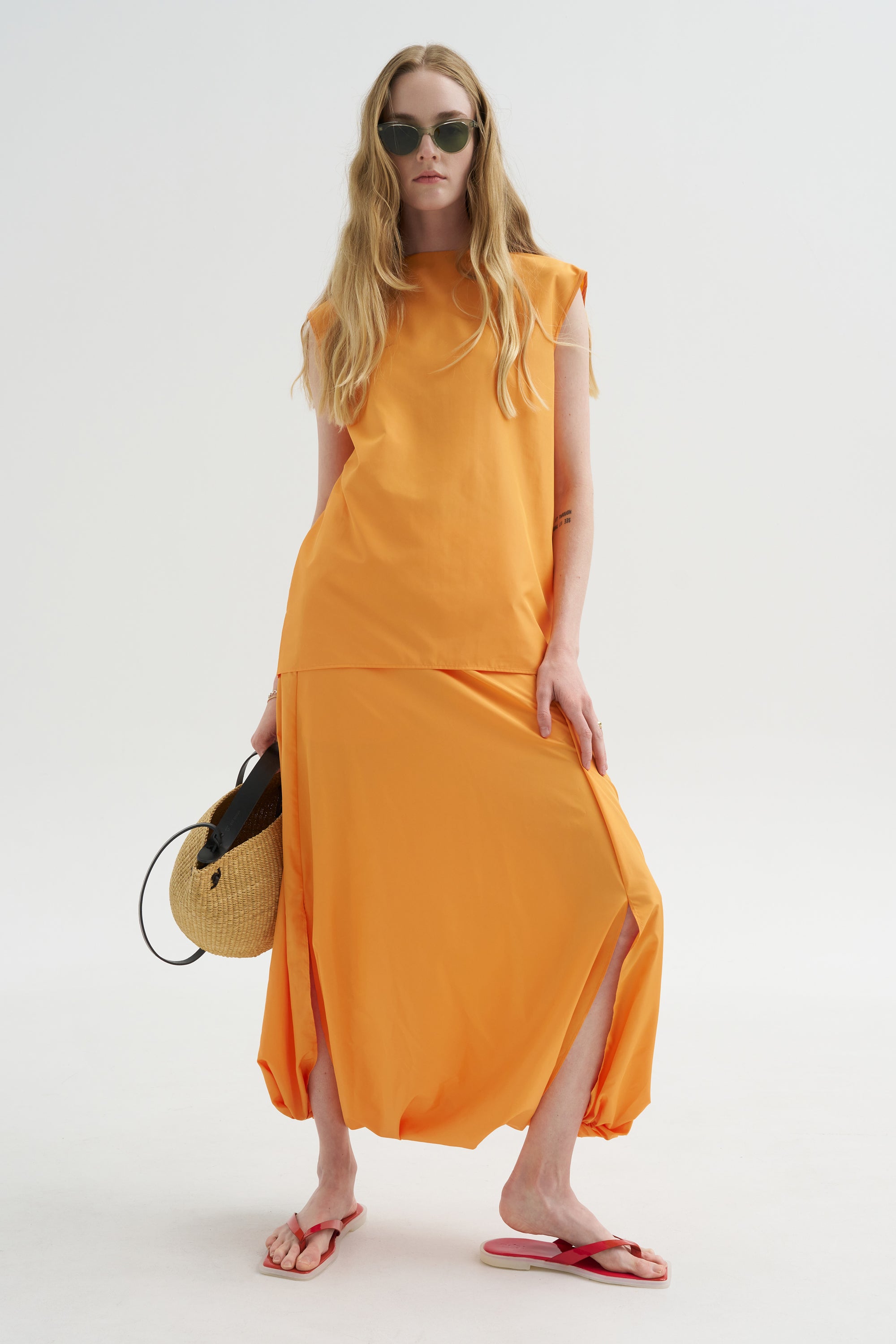 Summer Nylon Sleeveless Cocoon Top