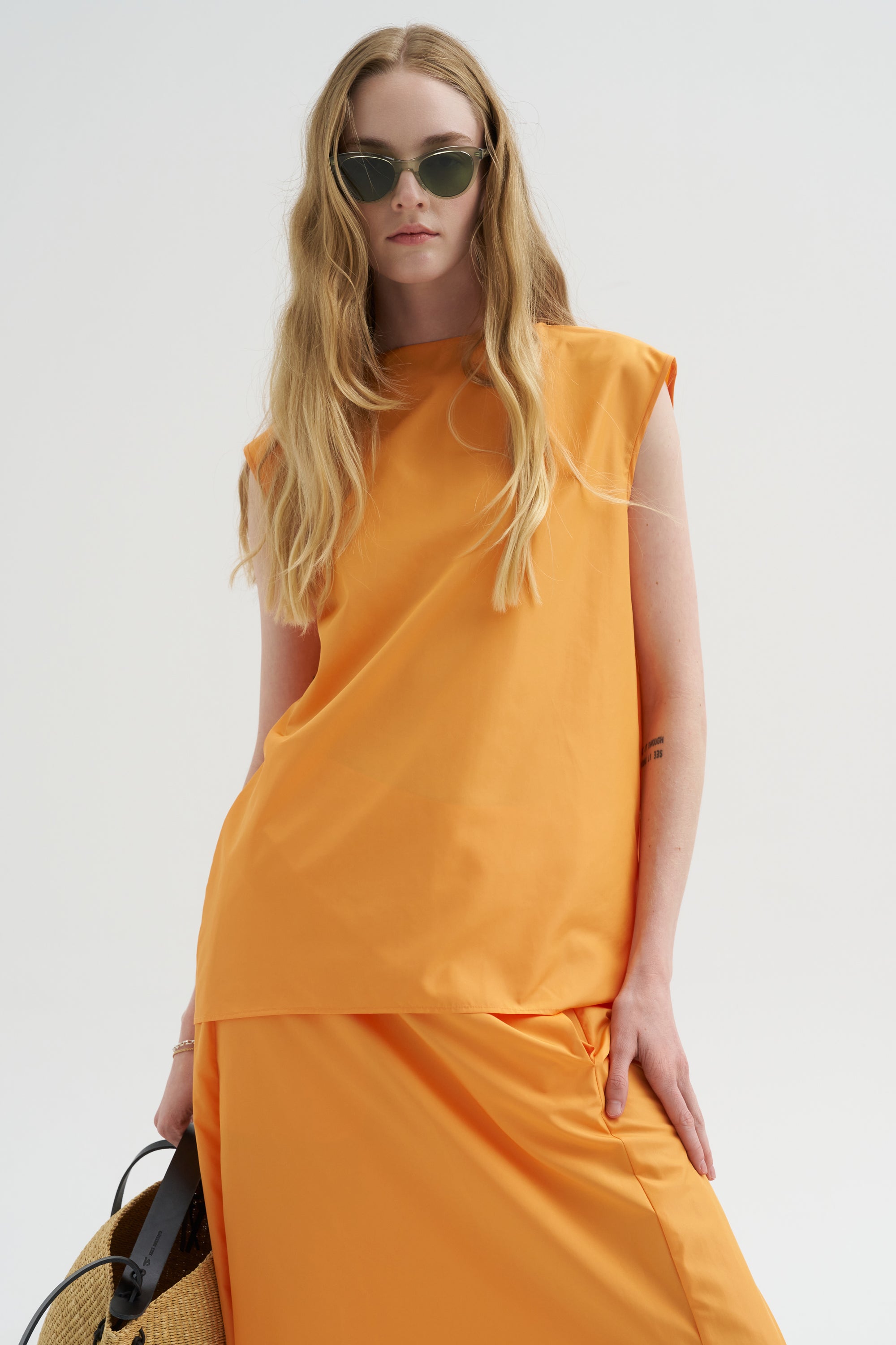 Summer Nylon Sleeveless Cocoon Top