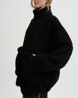Pre-Order • Zip-Up Bomber Cozy Fleece, Black