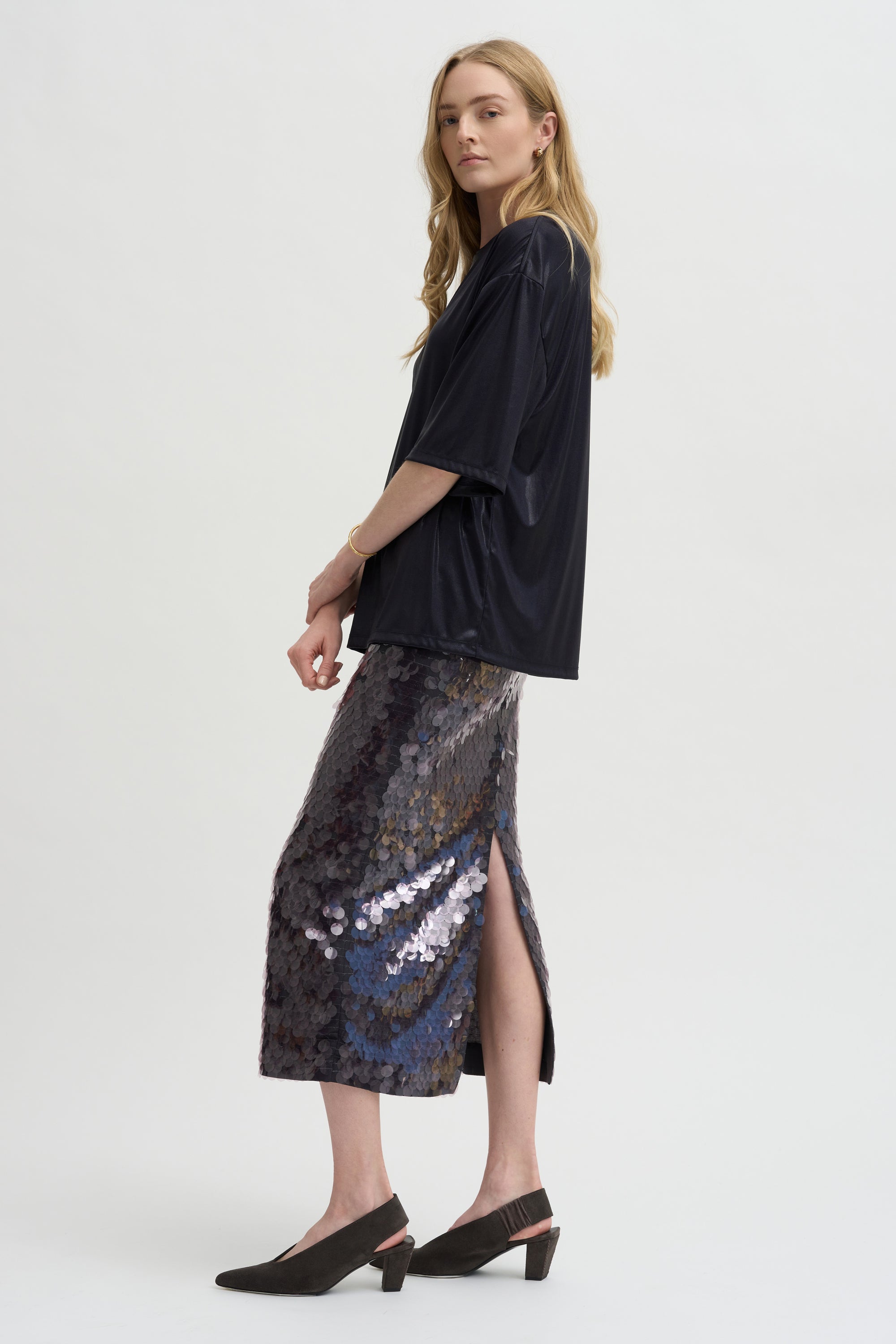Pre-Order • Pastille Slip Skirt, Lavender Grey