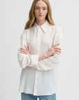Soft Drape Hinged Shirt, Ivory