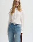 Soft Drape Hinged Shirt, Ivory