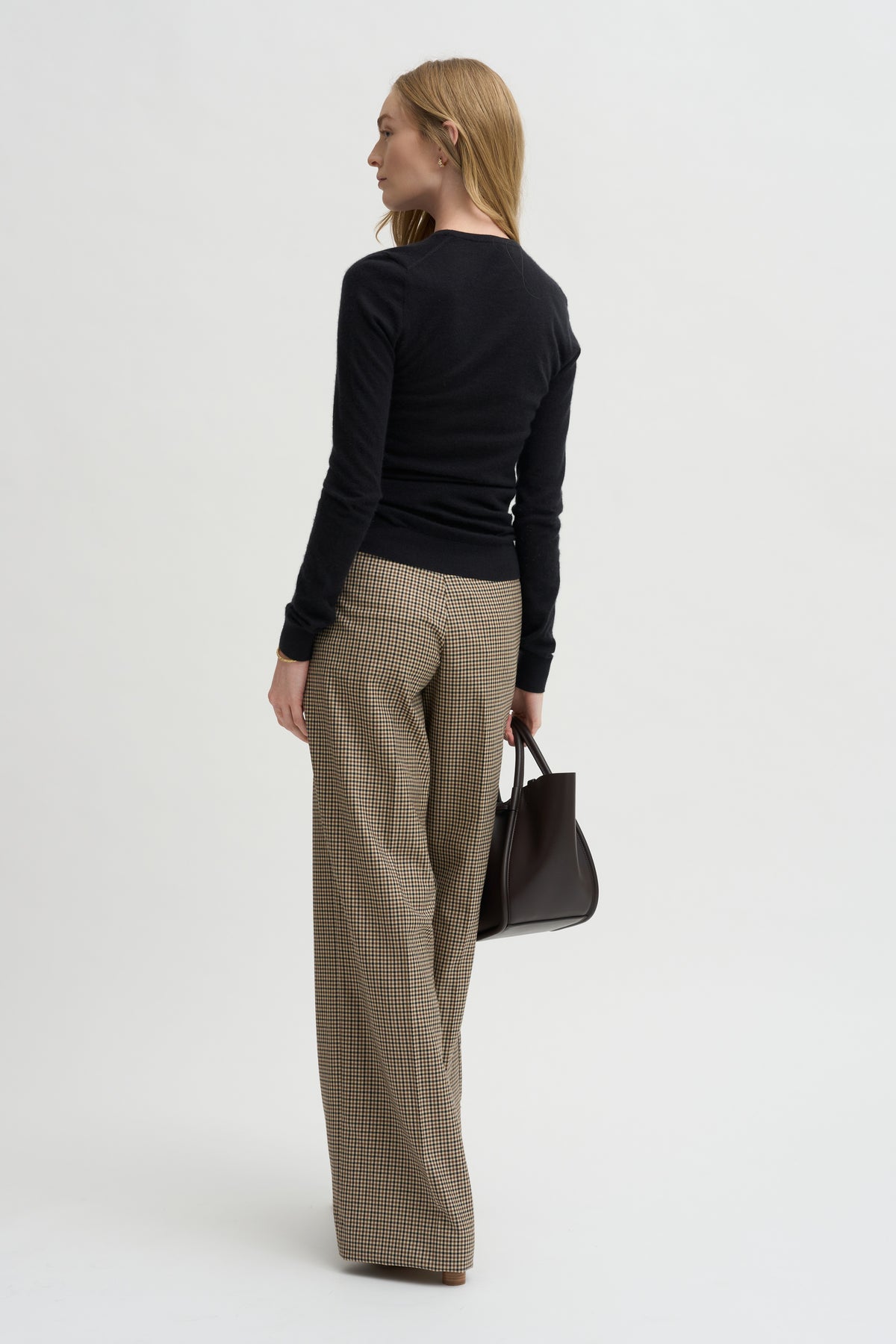Pre-Order • Tissue Cashmere Crewneck Pullover, Black